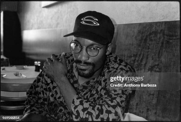 Portrait of American film director John Singleton, Los Angeles, California, late 1980s or early 1990s.