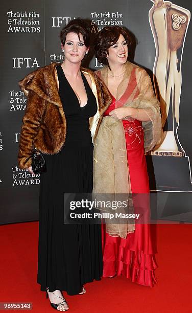 Anna Nolan and guest attend The Irish Film & Television Awards on February 20, 2010 in Dublin, Ireland.