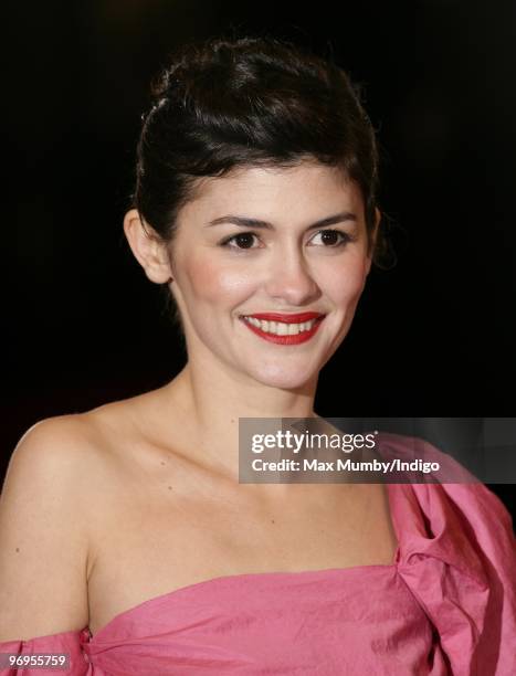 Audrey Tautou attends the Orange British Academy Film Awards 2010 at The Royal Opera House on February 21, 2010 in London, England.