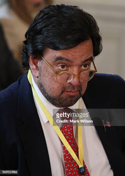 New Mexico Governor Bill Richardson listens to U.S. President Barack Obama speak during a meeting with state governors at the White House on February...