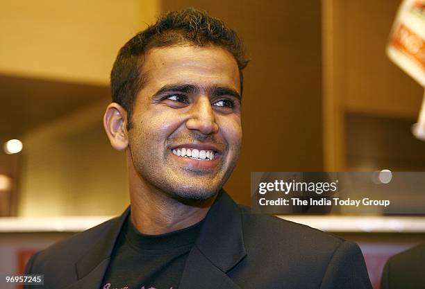 Tushar Khandekar during the flag off ceremony of "pass the josh" programme to promote the upcoming Hero Honda FIH World Cup 2010 across North India...