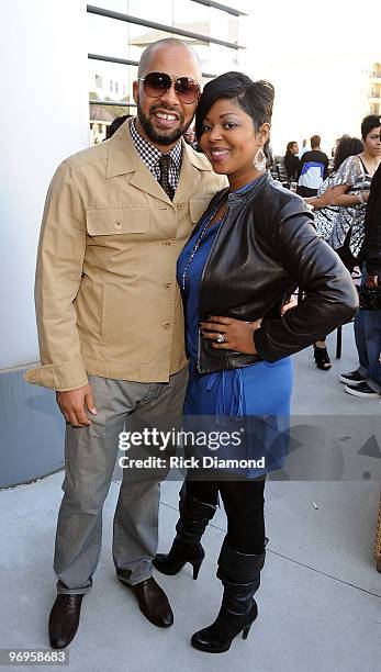 Producer/Event Host Kenny Burns and Princess Banton-Lofters, Producer "Real Housewives of Atlanta" attends Moët & Chandon Present Seal It With Rose'...