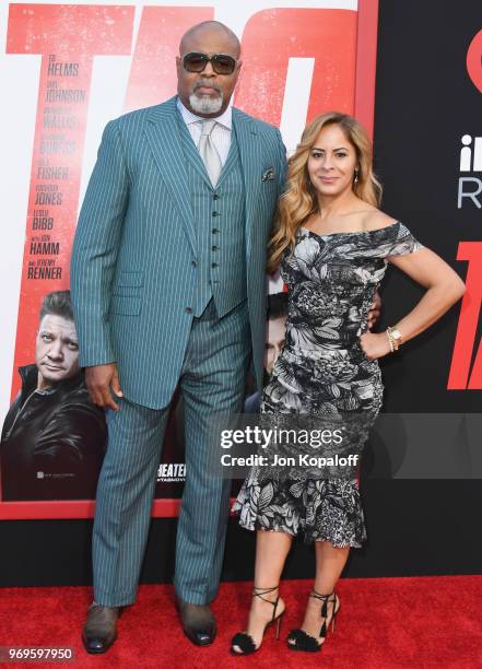 Chi McBride and Julissa Mcbride attend the premiere of Warner Bros. Pictures And New Line Cinema's "Tag" at Regency Village Theatre on June 7, 2018...