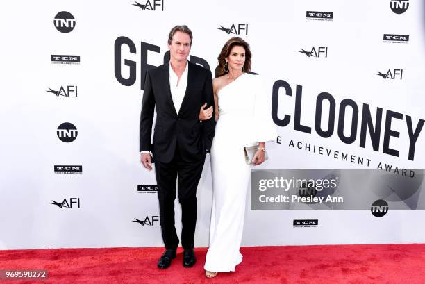 Rande Gerber and Cindy Crawford attend 46th AFI Life Achievement Award Gala Tribute on June 7, 2018 in Hollywood, California.