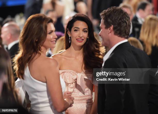 Cindy Crawford, Amal Clooney, and Rande Gerber attend the American Film Institute's 46th Life Achievement Award Gala Tribute to George Clooney at...