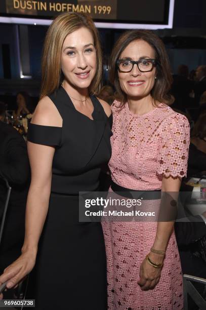 President of Paramount Television Amy Powell and executive vice president of original programming for TNT Sarah Aubrey attend the American Film...