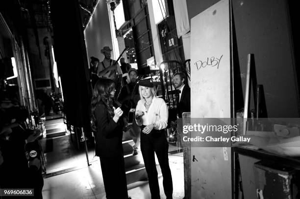 Miley Cyrus attends the American Film Institute's 46th Life Achievement Award Gala Tribute to George Clooney at Dolby Theatre on June 7, 2018 in...