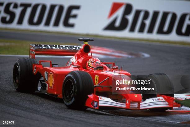 Ferrari driver Michael Schumacher of Germany in action during the Formula One Japanese Grand Prix held at the Suzuka Circuit in Suzuka, Japan. \...