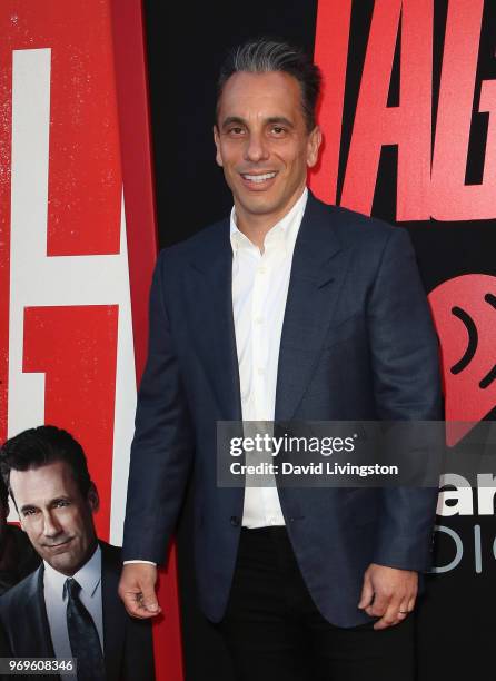 Comedian Sebastian Maniscalco attends the premiere of Warner Bros. Pictures and New Line Cinema's "Tag" at Regency Village Theatre on June 7, 2018 in...