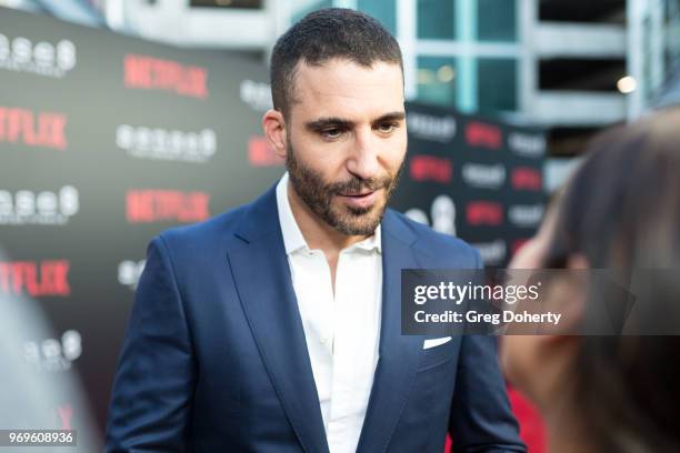 Miguel Ángel Silvestre attends Netflix's "Sense8" Series Finale Fan Screening at ArcLight Hollywood on June 7, 2018 in Hollywood, California.