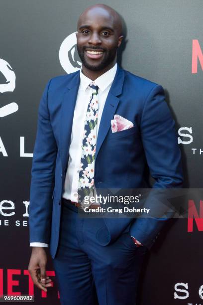 Toby Onwumere attends Netflix's "Sense8" Series Finale Fan Screening at ArcLight Hollywood on June 7, 2018 in Hollywood, California.