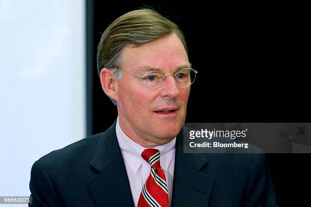 Harold "Terry" McGraw III, chairman, president and chief executive officer of McGraw-Hill Cos., speaks during the Committee Encouraging Corporate...