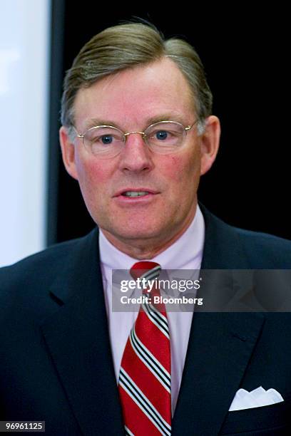 Harold "Terry" McGraw III, chairman, president and chief executive officer of McGraw-Hill Cos., speaks during the Committee Encouraging Corporate...