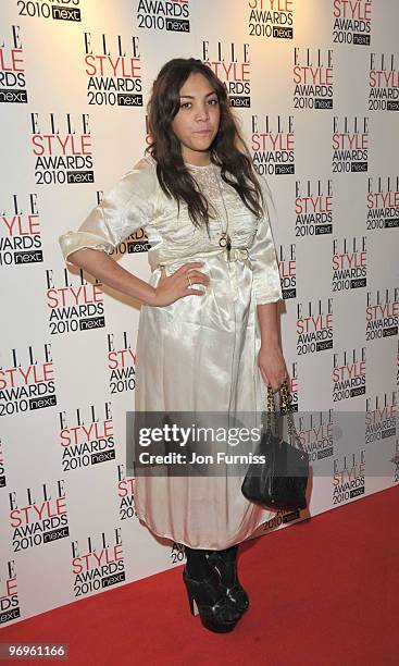 Miquita Oliver attends the ELLE Style Awards at Grand Connaught Rooms on February 22, 2010 in London, England.