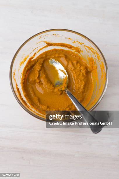 fresh turmeric paste - lower cholesterol stock pictures, royalty-free photos & images