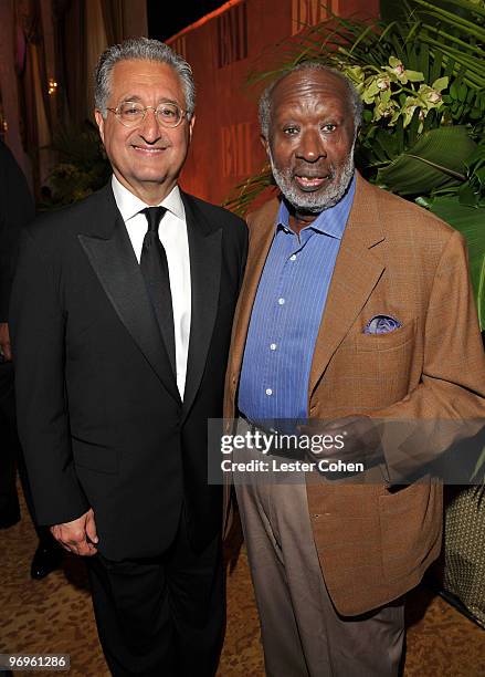 President and CEO Del Bryant and Clarence Avant attend BMI's 57th Annual Pop Awards held at The Beverly Wilshire Hotel on May 19, 2009 in Beverly...