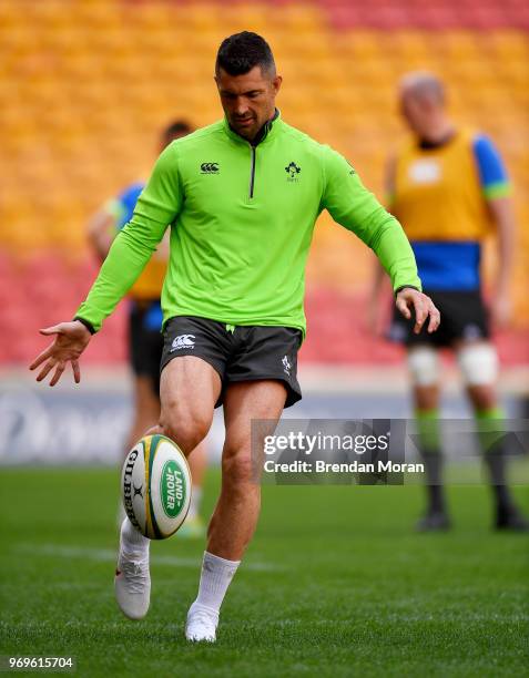 Queensland , Australia - 8 June 2018; Rob Kearney during the Ireland rugby squad captain's run in Suncorp Stadium in Brisbane, Queensland, Australia.