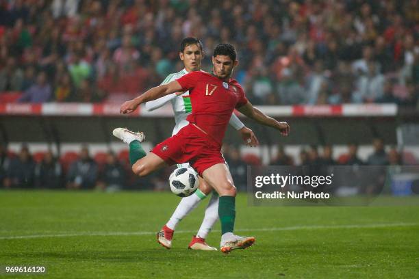 Portugal forward Goncalo Guedes during the friendly match of preparation for FIFA 2018 World Cup between Portugal and Algeria at the Estadio do Sport...