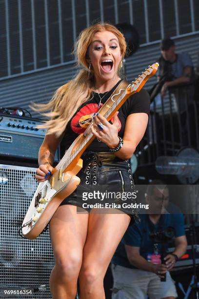 Lindsay Ell performs during the 2018 CMA Music festival at the on June 7, 2018 in Nashville, Tennessee.