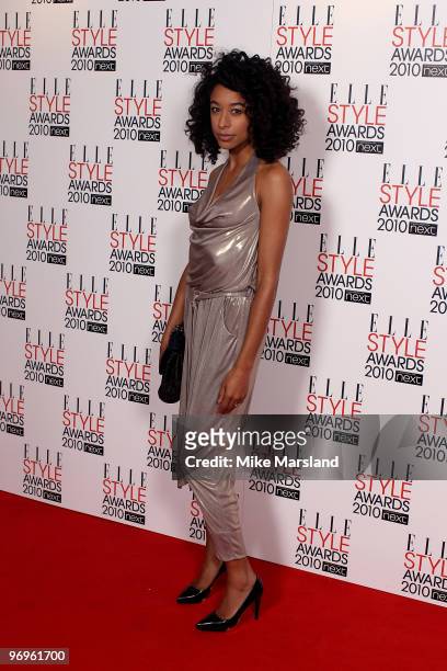 Corinne Bailey-Rae arrrives for the ELLE Style Awards 2010 at the Grand Connaught Rooms on February 22, 2010 in London, England.