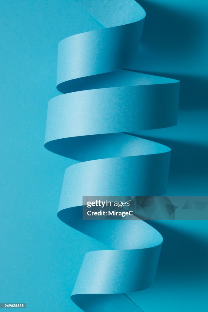 Abstract Paper Stripe Coil
