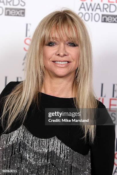 Jo Wood arrives for the ELLE Style Awards 2010 at the Grand Connaught Rooms on February 22, 2010 in London, England.