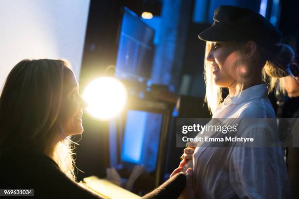 Miley Cyrus attends the American Film Institute's 46th Life Achievement Award Gala Tribute to George Clooney at Dolby Theatre on June 7, 2018 in...