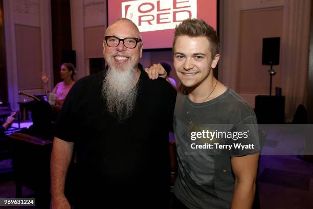 Spotify's global head of country John Marks and Hunter Hayes attend the Spotify's Hot Country Presents Hunter Hayes, Chris Lane, Michael Ray and more...