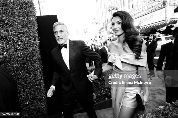 George Clooney and Amal Clooney attend the American Film Institute's 46th Life Achievement Award Gala Tribute to George Clooney at Dolby Theatre on...