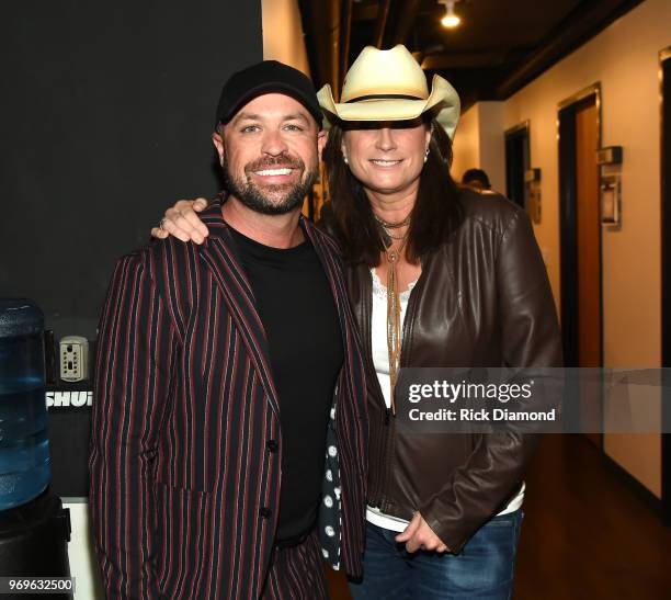 Cody Alan and Terri Clark attend the GLAAD + TY HERNDON's 2018 Concert for Love & Acceptance at Wildhorse Saloon on June 7, 2018 in Nashville,...