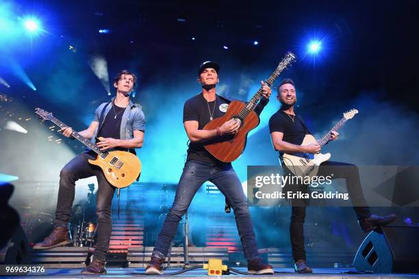 Granger Smith performs during the 2018 CMA Music festival at the on June 7, 2018 in Nashville, Tennessee.