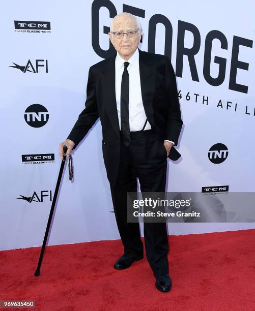 Norman Lear arrives at the American Film Institute's 46th Life Achievement Award Gala Tribute To George Clooney on June 7, 2018 in Hollywood,...