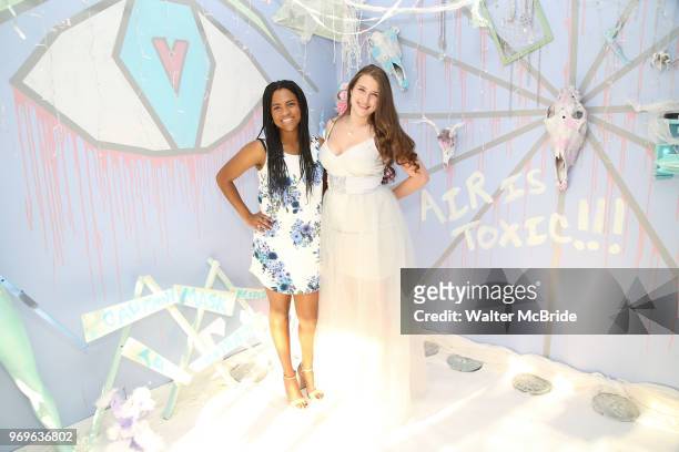 Stephanie Fernandez and Leah Lane during The Chashama Gala at 4 Times Square on June 7, 2018 in New York City.