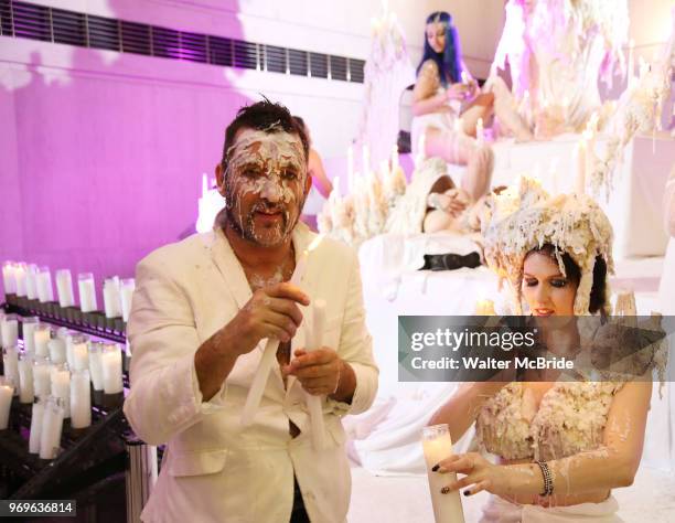 Chris Flambeaux and Performance Artists during The Chashama Gala at 4 Times Square on June 7, 2018 in New York City.