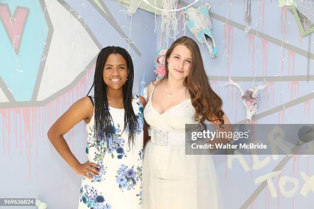 Stephanie Fernandez and Leah Lane during The Chashama Gala at 4 Times Square on June 7, 2018 in New York City.