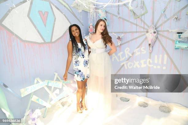 Stephanie Fernandez and Leah Lane during The Chashama Gala at 4 Times Square on June 7, 2018 in New York City.