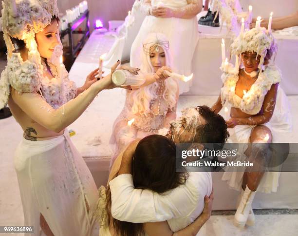 Chris Flambeaux and Performance Artists during The Chashama Gala at 4 Times Square on June 7, 2018 in New York City.