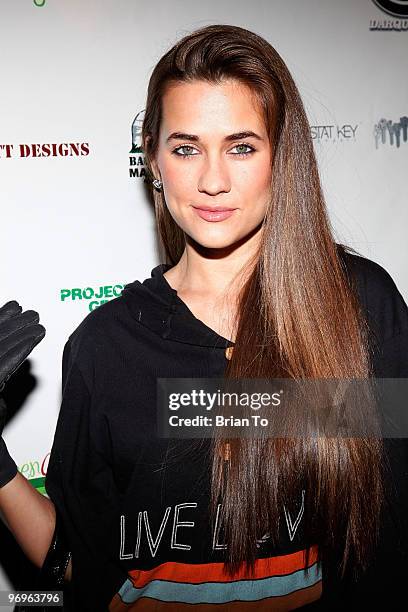 Katie Chonacas attends "Changing Hands" premiere at The Happy Ending Bar & Restaurant on February 21, 2010 in Hollywood, California.