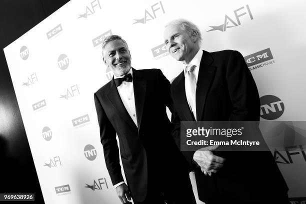 46th AFI Life Achievement Award Recipient George Clooney and President of Content Experiences at TCM & Filmstruck Coleman Breland attend the American...