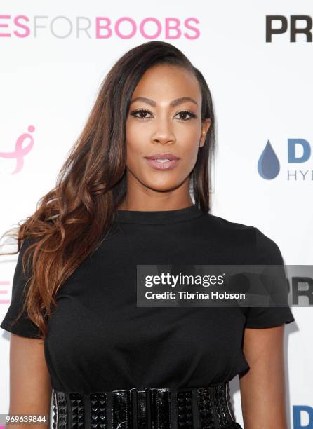 Kim Glass attends the Babes for Boobs live auction benefiting Susan G. Komen LA at El Rey Theatre on June 7, 2018 in Los Angeles, California.