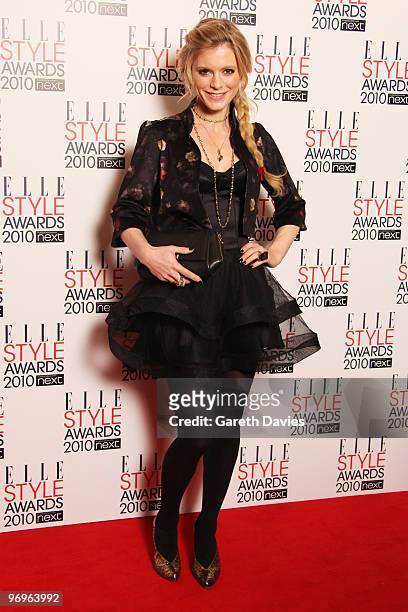 Emilia Fox arrives at the Elle Style Awards 2010 held at The Grand Connaught Rooms on February 22, 2010 in London, England.