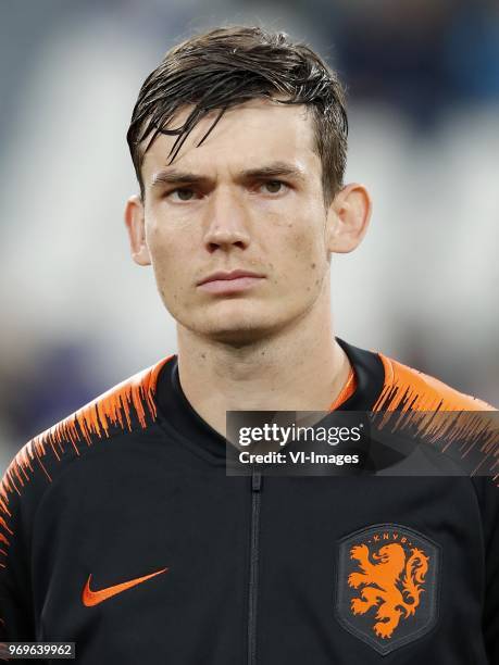 Marten de Roon of Holland during the International friendly match between Italy and The Netherlands at Allianz Stadium on June 04, 2018 in Turin,...