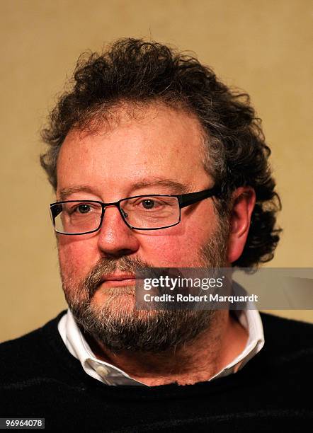 John Carlin author of the book The Human Factor and which the film 'Invictus' is based upon attends a press conference on journalism at the 'Col-legi...