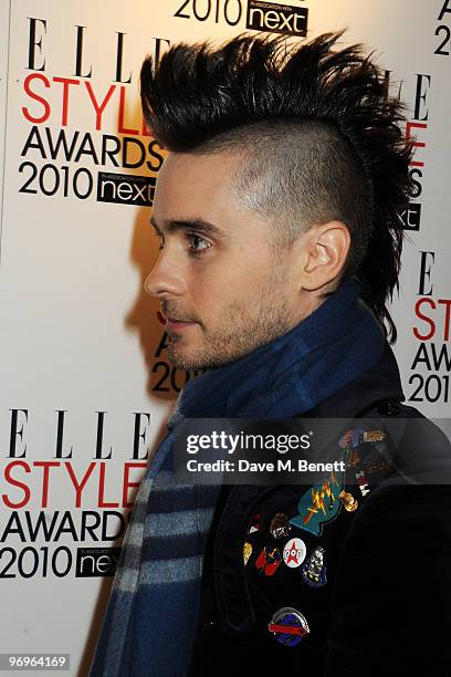 Jared Leto arrives at the ELLE Style Awards 2010, at the Grand Connaught Rooms on February 22, 2010 in London, England.