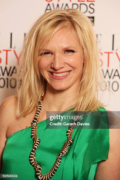 Jo Whiley arrives at the Elle Style Awards 2010 held at The Grand Connaught Rooms on February 22, 2010 in London, England.