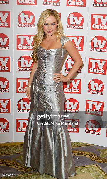 Imogen Bailey arrives at the TV Quick & TV Choice Awards at the The Dorchester on September 8, 2008 in London.