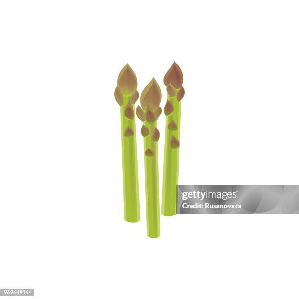 asparagus icon - asparagus stock illustrations