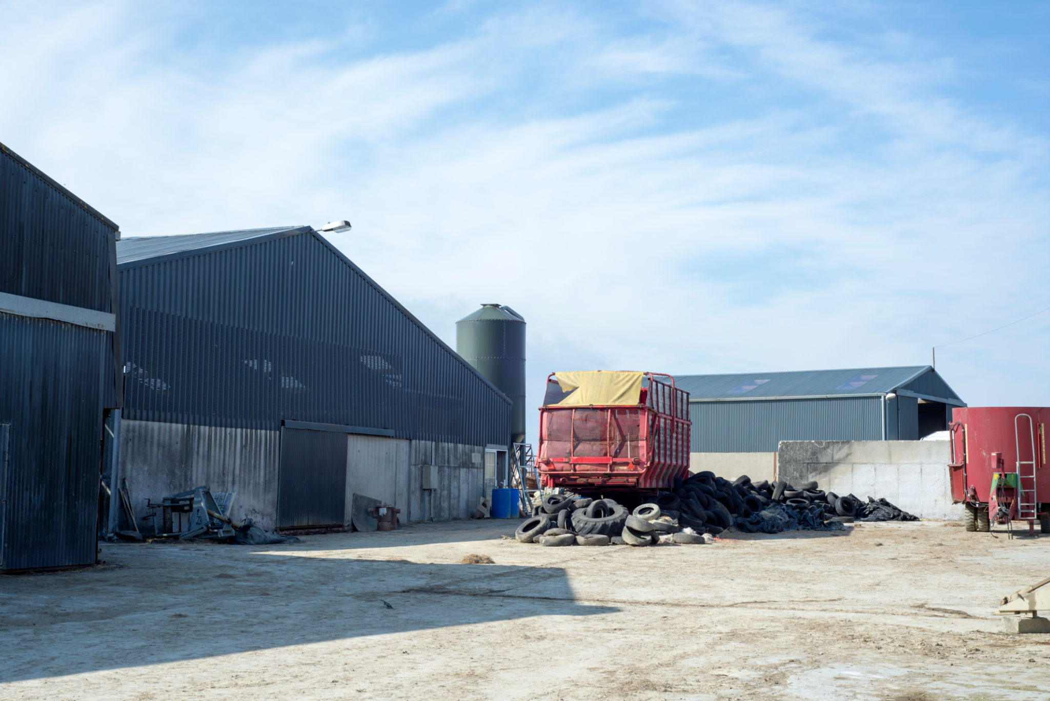 farmyard and sheds farmyard and sheds