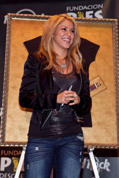 Shakira at the unveiling of Hard Rock's Artist Spotlight merchandise at the Hard Rock Cafe on February 22, 2010 in Washington, DC.