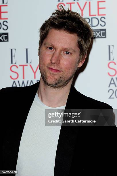 International Designer winner Christopher Bailey poses at the The ELLE Style Awards 2010 at the Grand Connaught Rooms on February 22, 2010 in London,...